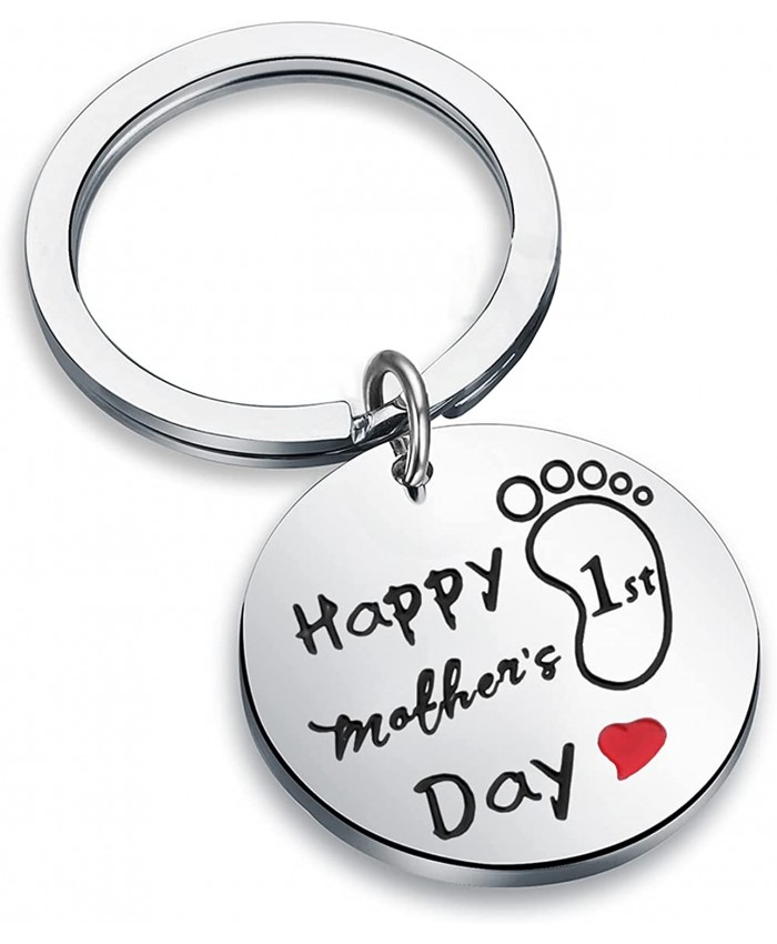 Happy First Mother's Day Mommy Gift for New Moms Mom Keychain Mother's Day Keychain
