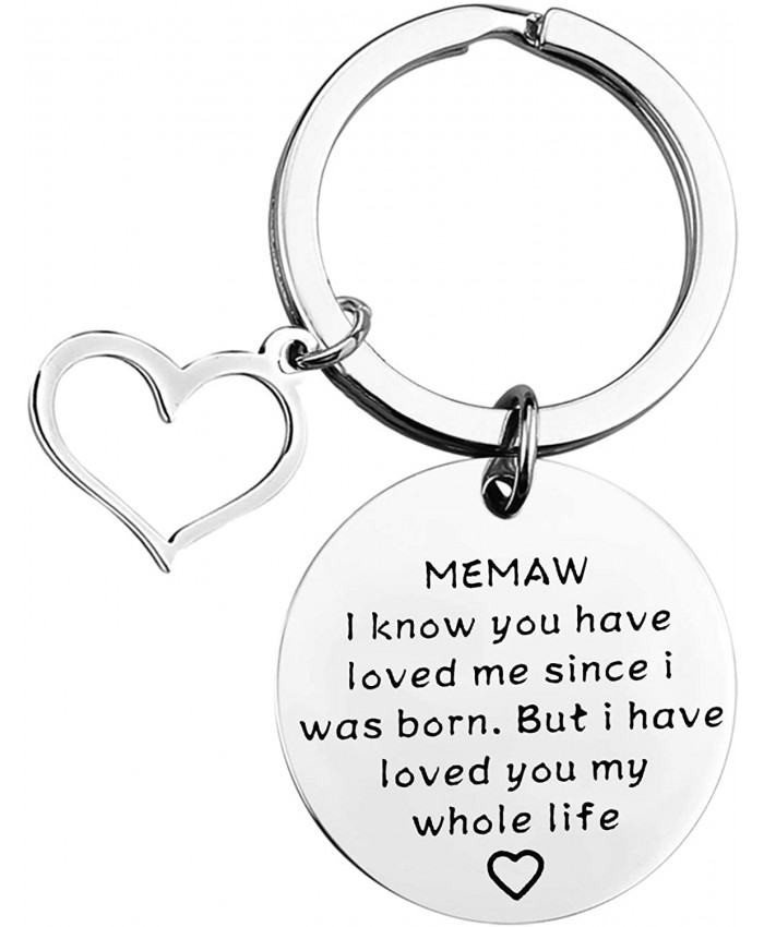 MAOFAED Grandmother Gift Birthday Gift Memaw I Know You Have Loved Since I was Born But I Have Loved You My Whole Life Grandmom Gift Ideas from Grandchildren Memaw i Know