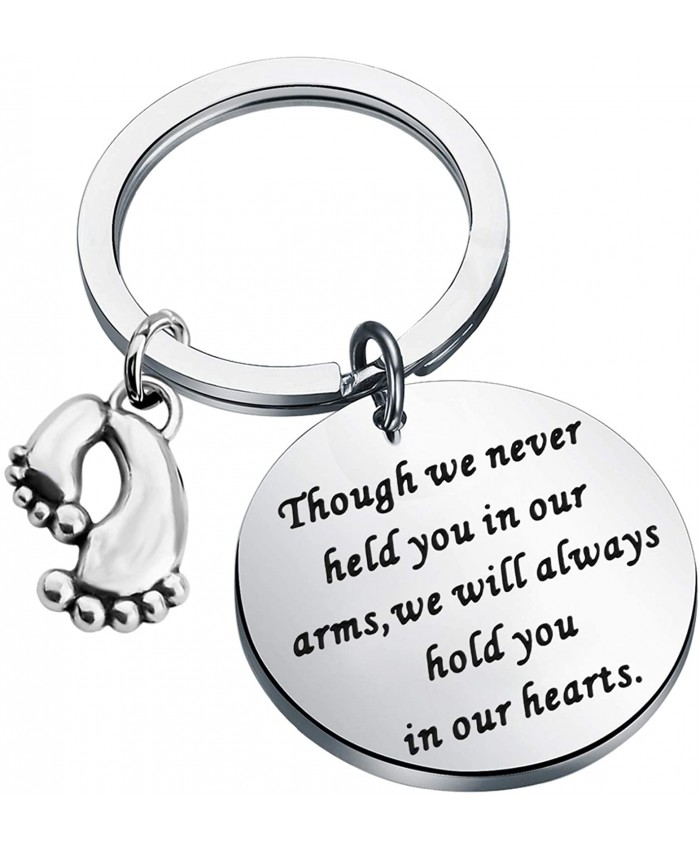 Sympathy Gift for Loss of a Loved One Baby Loss Remembrance Jewelry Miscarriage Keyring Baby Memorial Gift Hold You In My Heart Keyring