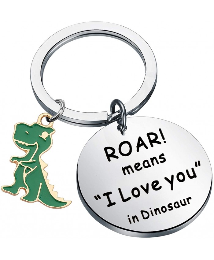 TGBJE Dinosaur Gift T-Rex Gift Roar Means I Love You in Dinosaur Keychain Couple Gift Dinosaur Lover Gift Dinosaur Keychain
