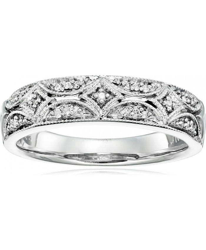 Sterling Silver Diamond Band Ring 1 20 cttw I-J Color I2-I3 Clarity
